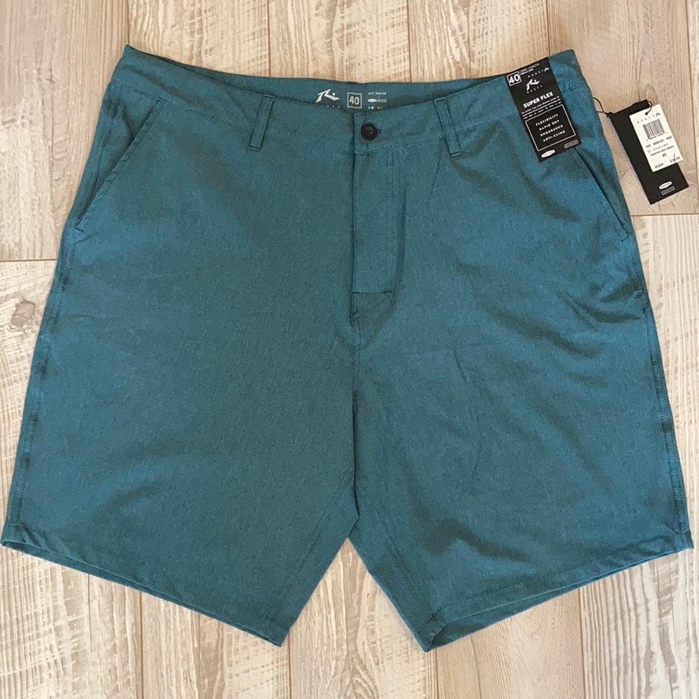 Rusty Men’s Marled Hybrid shorts sea green size 40